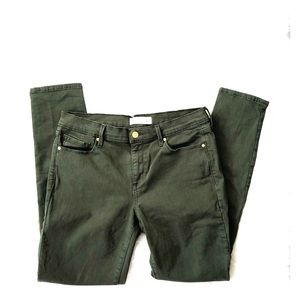 Gap 1969 True Skinny Army Green Jeans